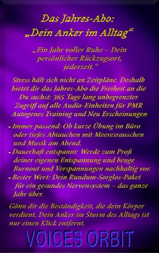 Nachhaltige Regeneration mit dem 365 Tage Abo