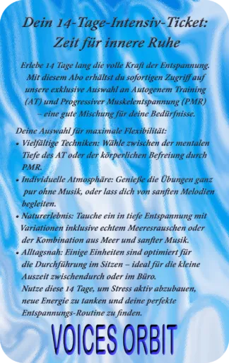 Stressbewältigung für zwischendurch 14 Tage Abo