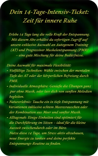 14 Tage Abo Zur Stressbewältigung