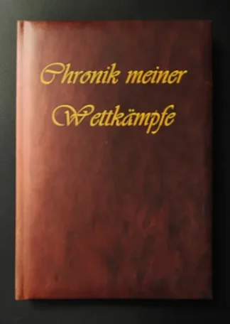 Mentaltrainingsbuch Chronik meiner Wettkämpfe